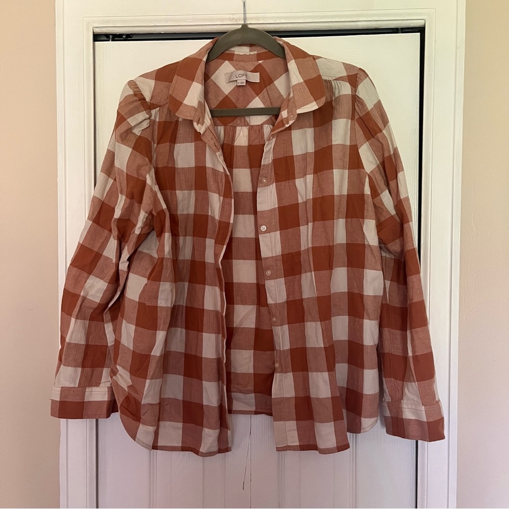 LOFT Buffalo Plaid Shirt Size XL